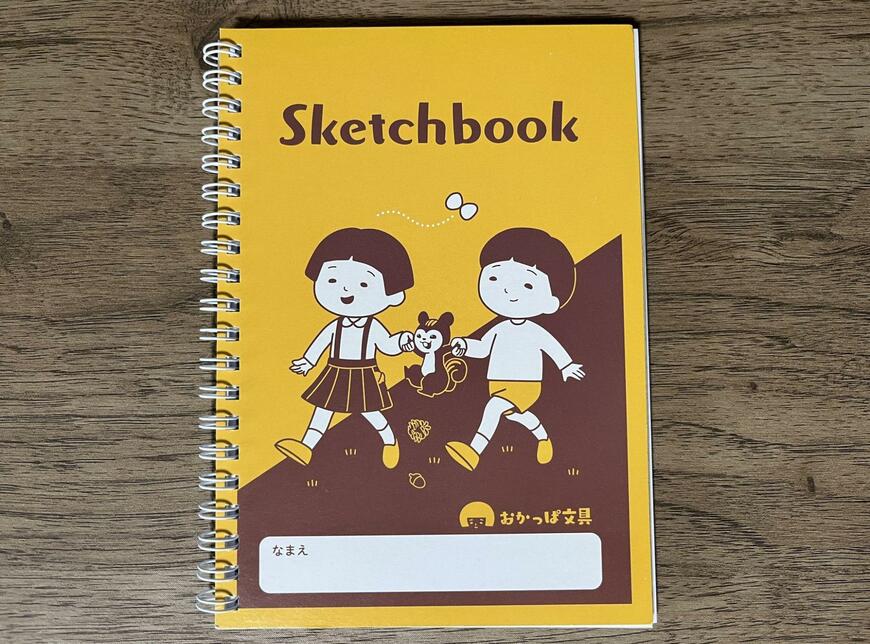 セリア、ミニスケッチブック おかっぱ文具 30枚 画像