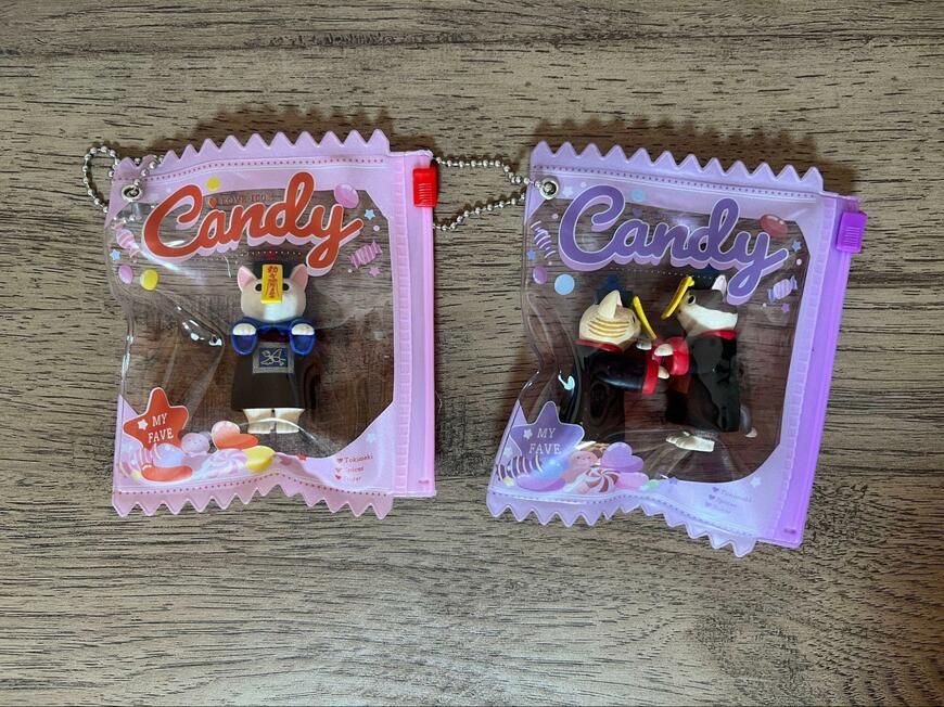 セリア、お菓子パッケージキーホルダー画像