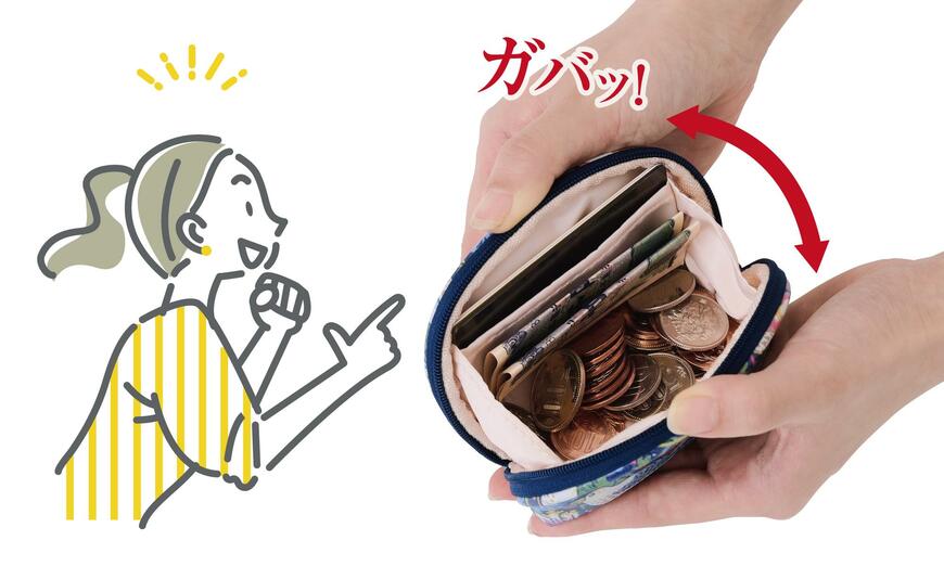 株式会社ニーズ、モリスガバッと開くコインケース 画像