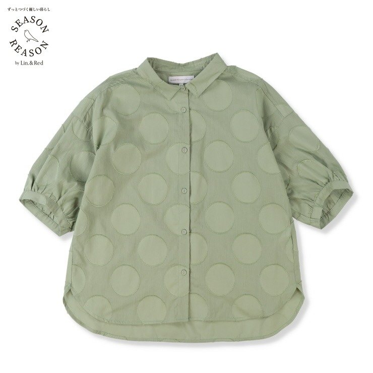 しまむら公式　レディース　ブラウス（SEASON　REASON）／オーガニックコットン100％の画像