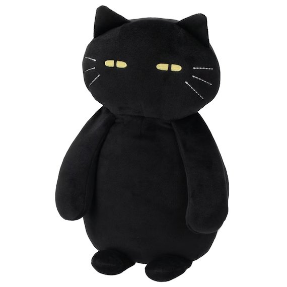 癒しフォルムの「デコネコ背当てクッション」