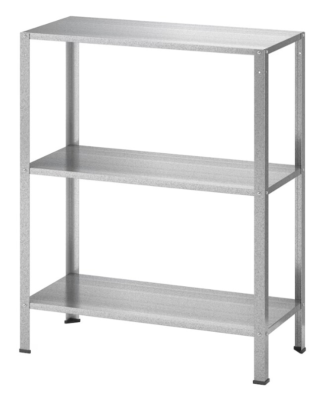 小さいスペースにぴったりな亜鉛メッキスチール製のシェルフ