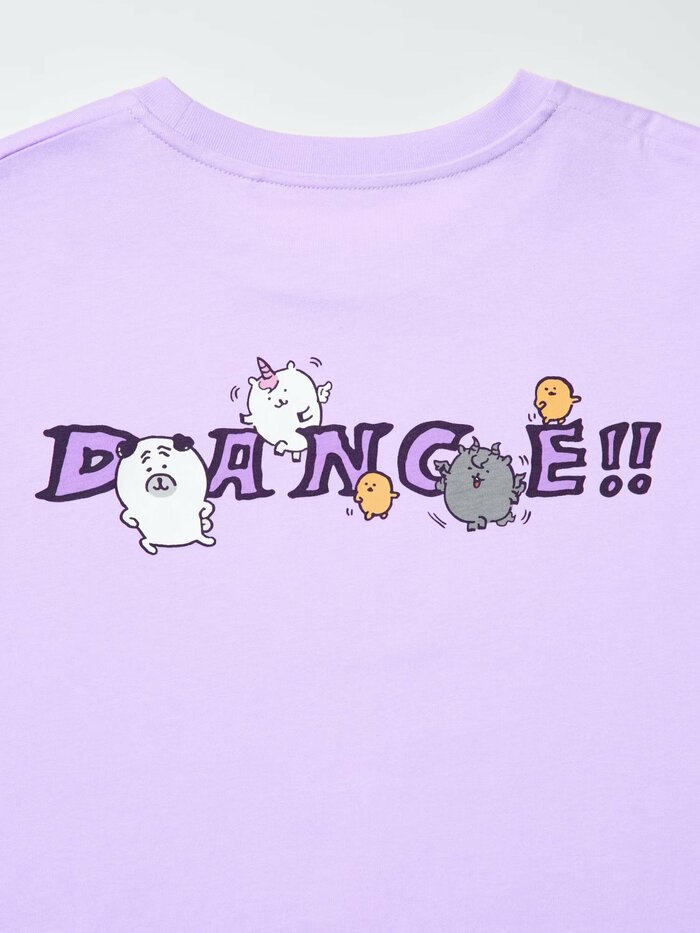 ちいかわ×ナガノのくま UT(キッズ・ライトパープル)