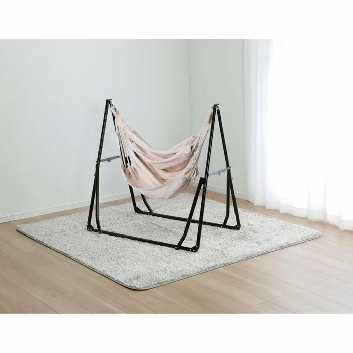 コメリ公式　ナチュラルシーズン　楽々組み立て　2WAYハンモックセット