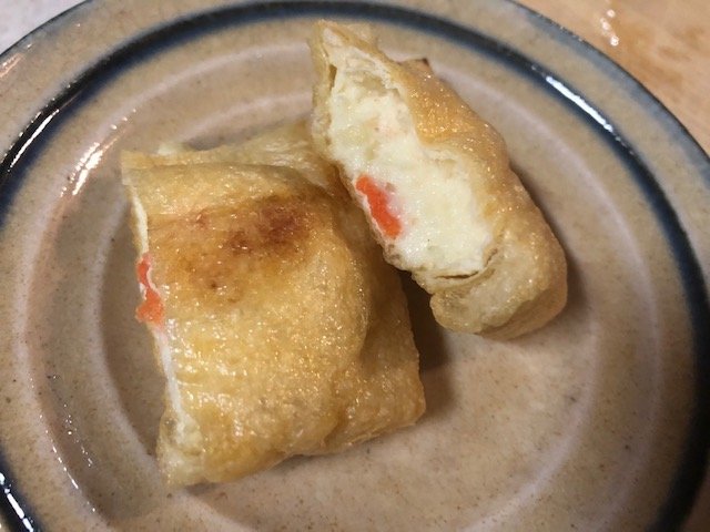 ポテサラ油揚げ