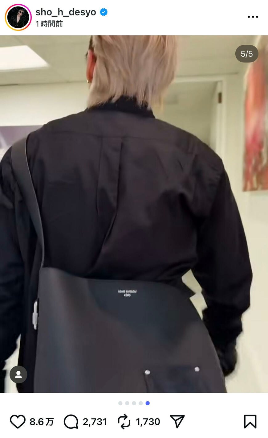 出所:平野紫耀のInstagram(@sho_h_desyo)参照日:2025年10月24日