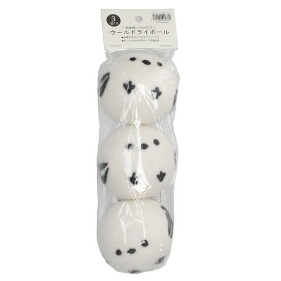 出所:ニトリ公式通販ニトリネット 【デコホーム商品】ウールドライボール 3個入(シマエナガ)