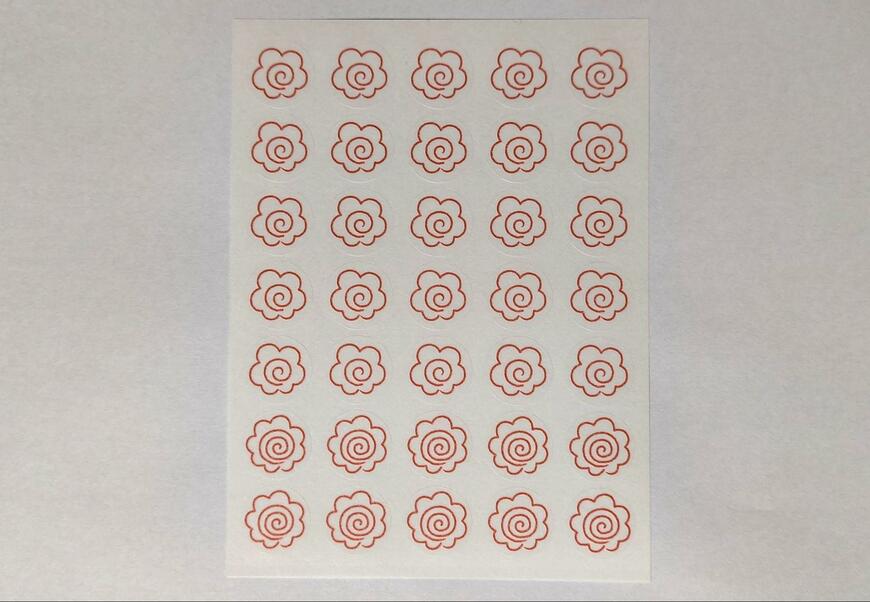 筆者撮影（セリア、トレーシングポイントシール はなまる 140片）