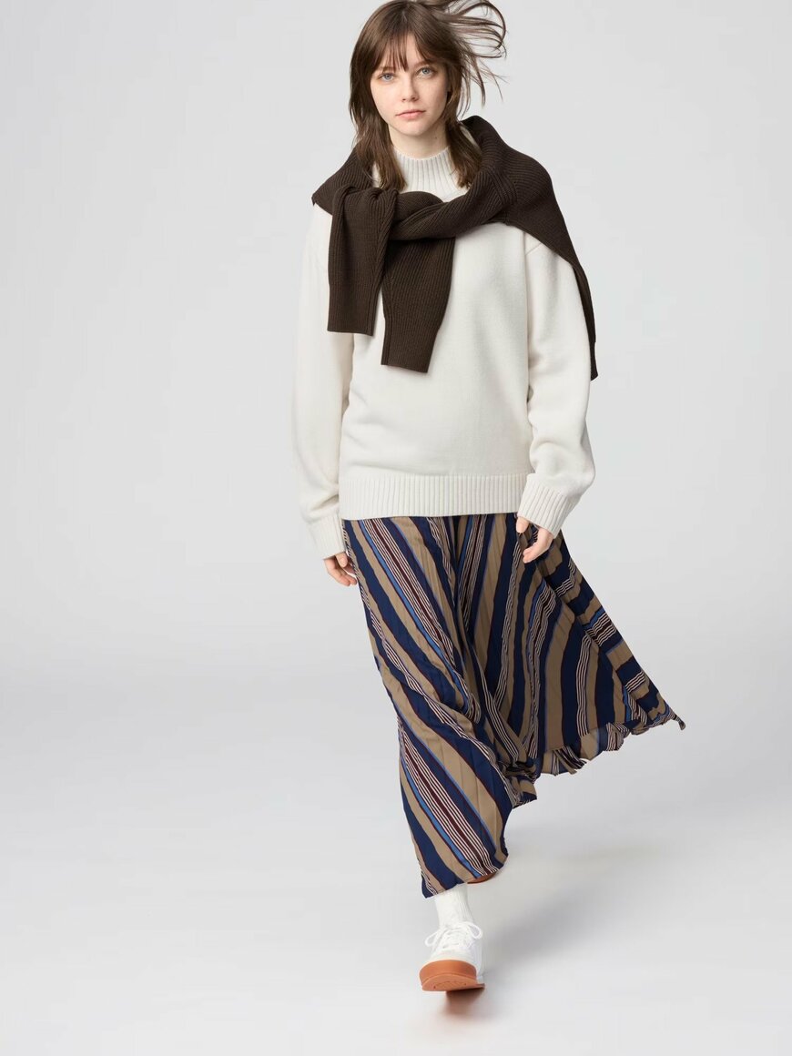 出所：ユニクロ公式 ローゲージハイネックセーター