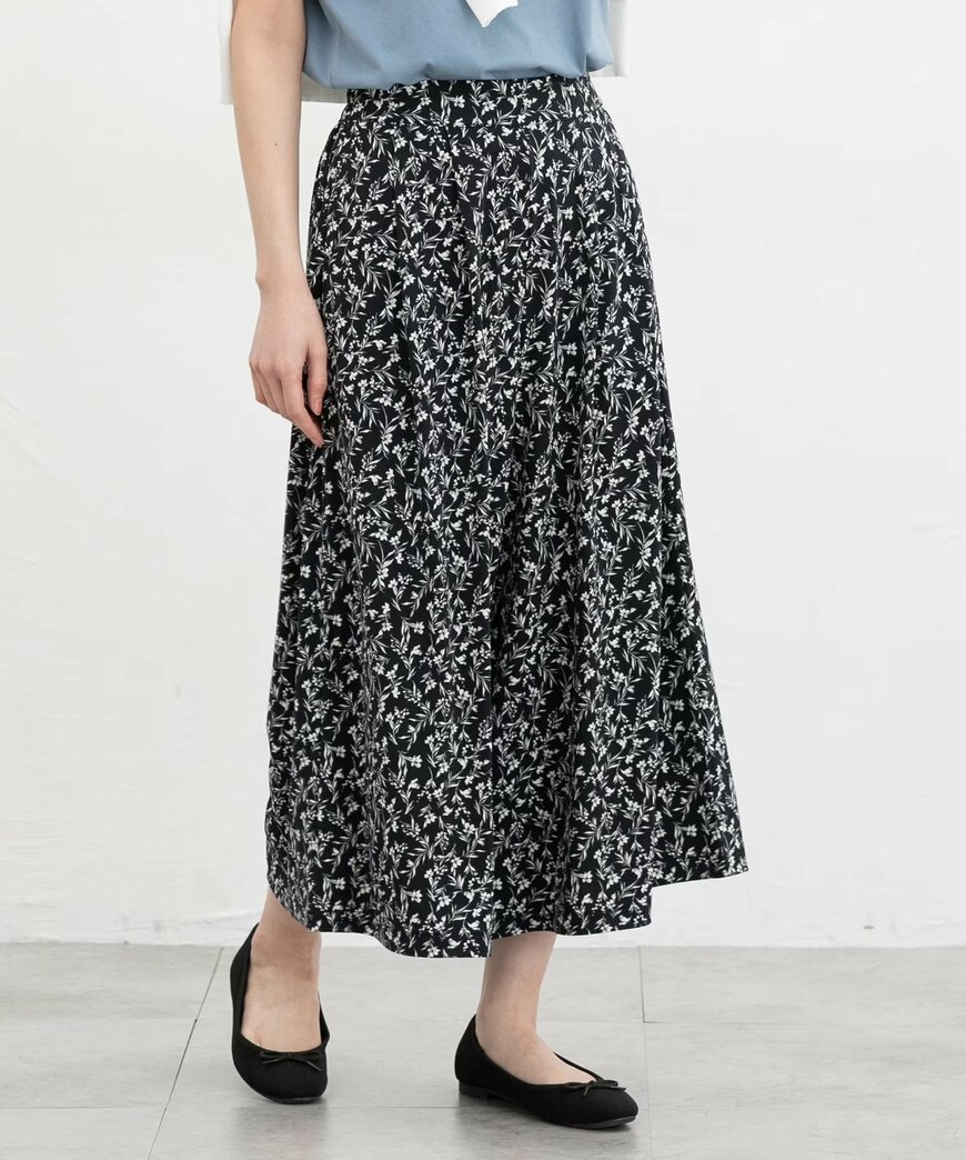 出所：ハニーズ公式　カット素材ガウチョパンツ