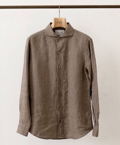 EDIFICE - DELAVE LINEN ワンピースカラーシャツ ¥12,960（税込）