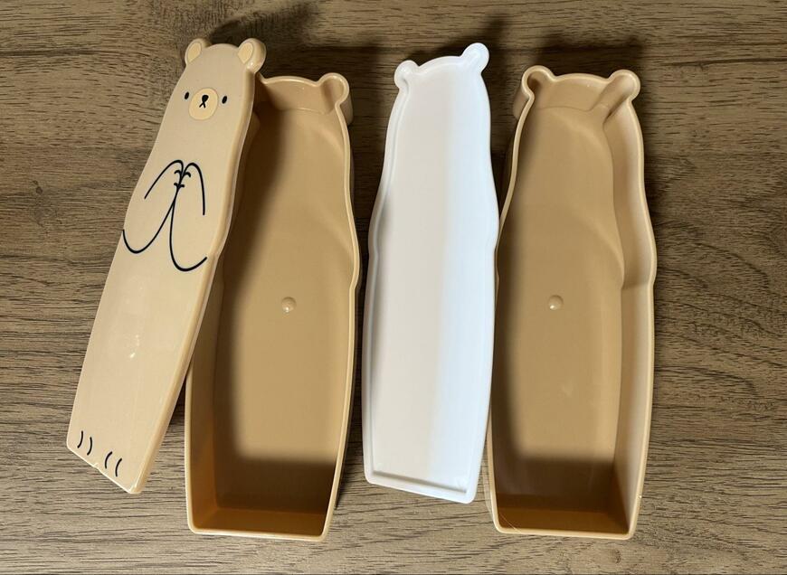 ダイソー、弁当箱(ダイカット、二段式)410mL