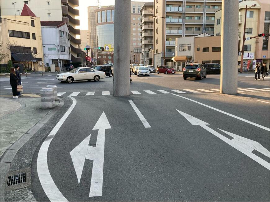 熊本県で撮影された道路