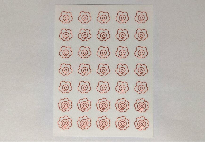 セリア、トレーシングポイントシール はなまる 140片商品画像