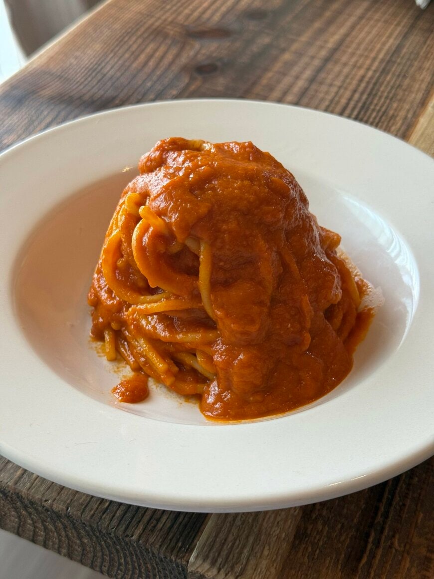 おいしそうなトマトパスタ