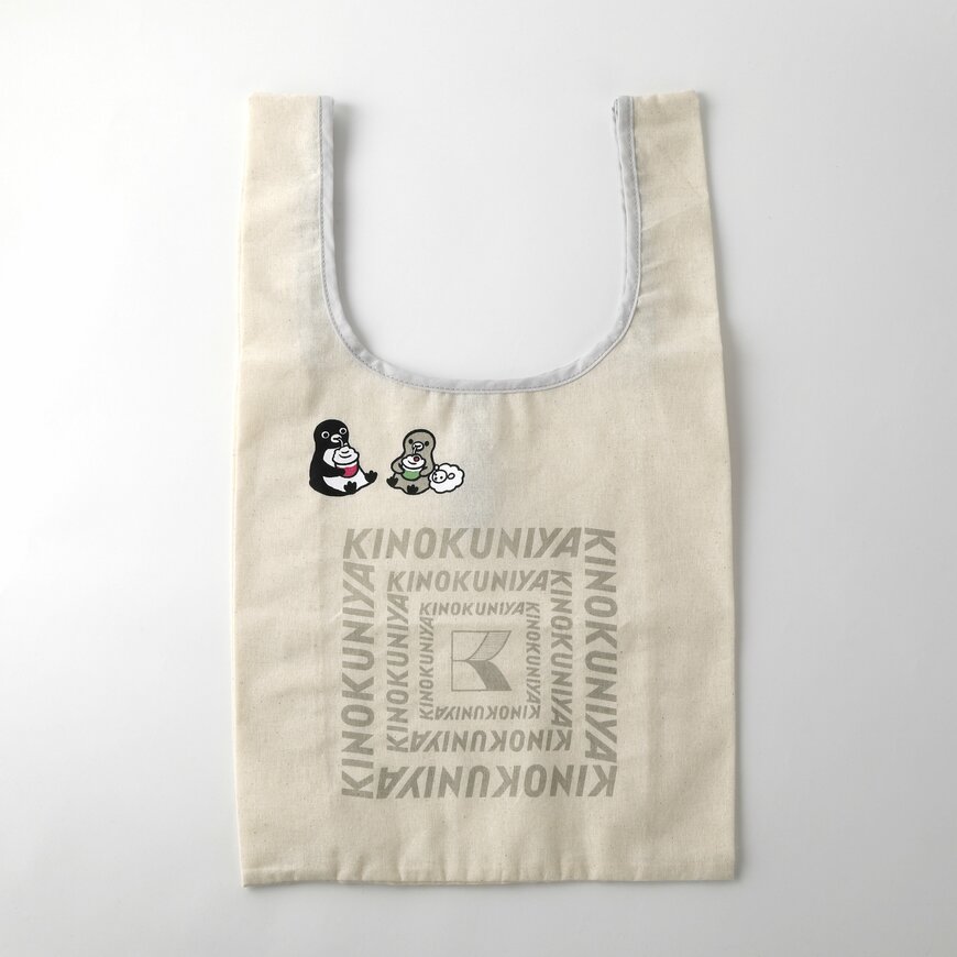 出所:紀ノ国屋公式 Suicaのペンギン コットンバッグ グレー