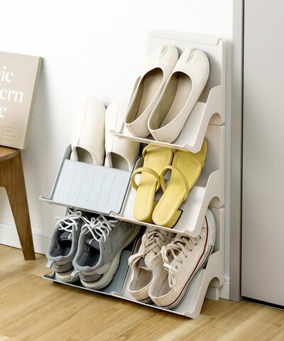 3COINS公式 スタッキングシューズ収納