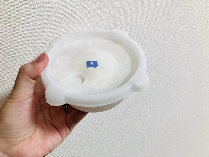 数字のシールを貼ればいつ冷凍したか分かる！