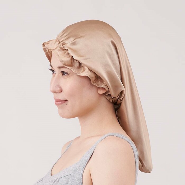 H サラ艶絹ナイトヘアキャップ ロング(税込3520円)