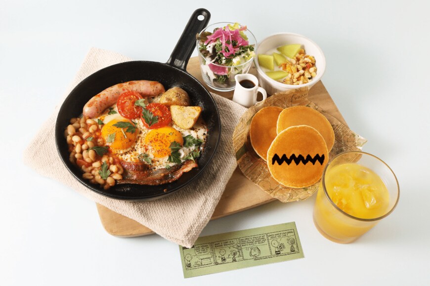 GOOD MORNING！ CHUCK…パンケーキ／（C）2023 Peanuts Worldwide LLC