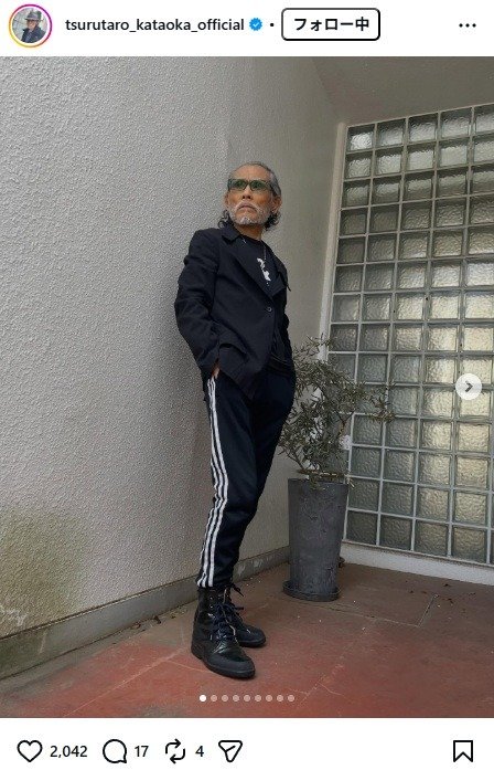 出所：片岡鶴太郎のInstagram（＠tsurutaro_kataoka_official）　参照日：2026年4月7日