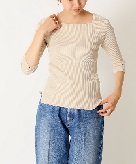 Plage - SUNNYリブスクエアプルオーバー ¥12,960（税込）