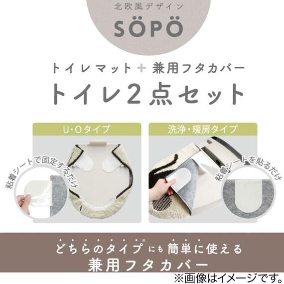 ニトリの北欧風デザインのトイレ2点セット　キャット商品説明画像