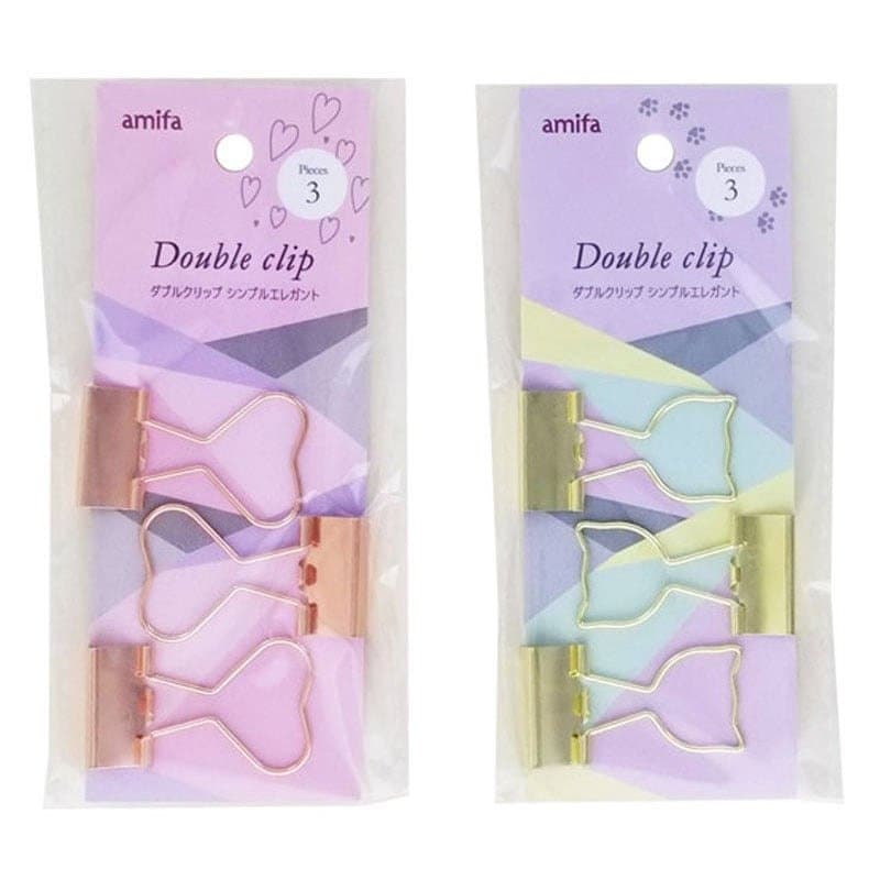 出所：キャンドゥ公式　ダブルクリップ3P　シンプルエレガント