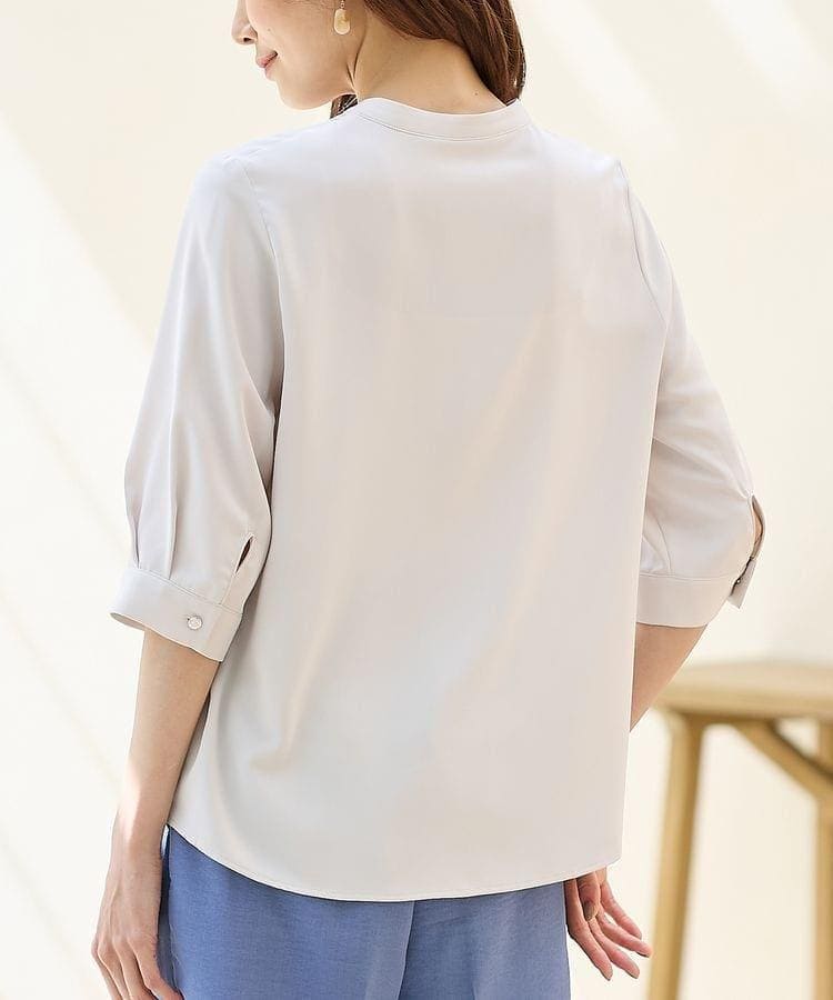 ハニーズ、6分袖ピンタックブラウス画像