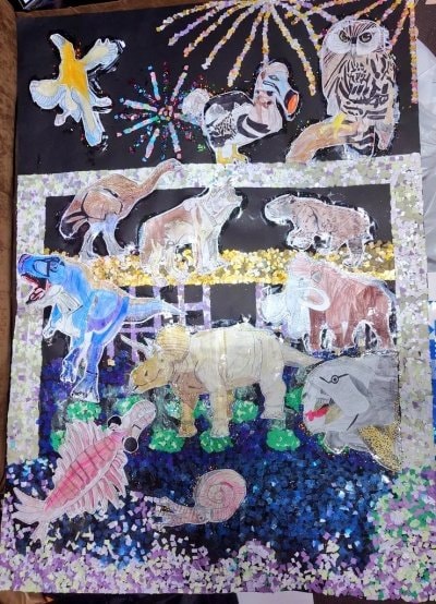 大阪万博のパレードに感動して描いた作品