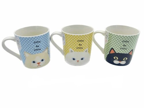 ノーズマグカップ（キャット）のデザインは3種類