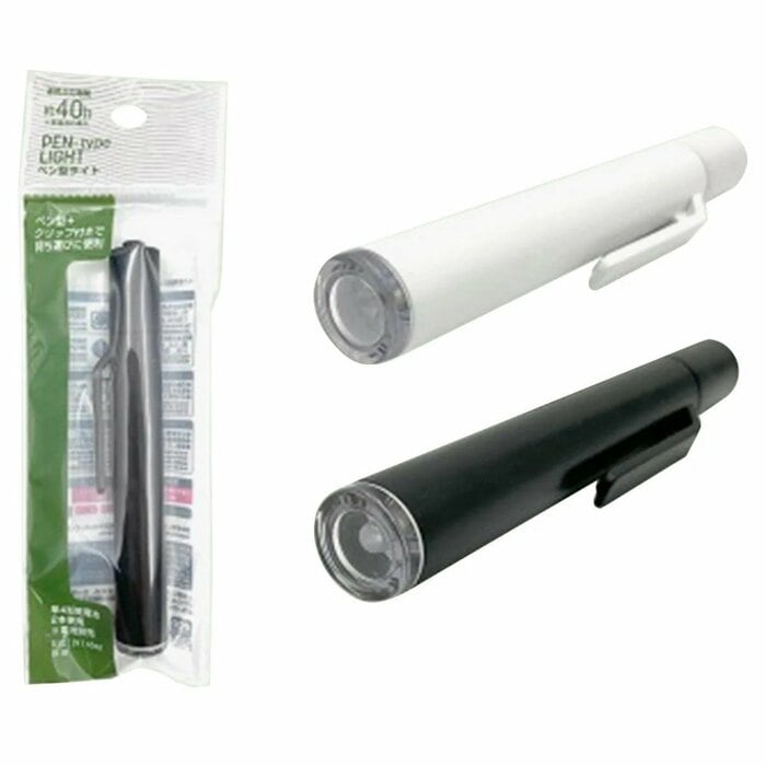 クリップ付きで便利な「ペン型ライト」