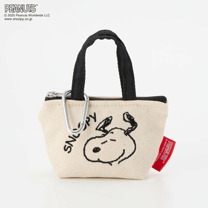 スヌーピー キャンバスポーチチャーム 