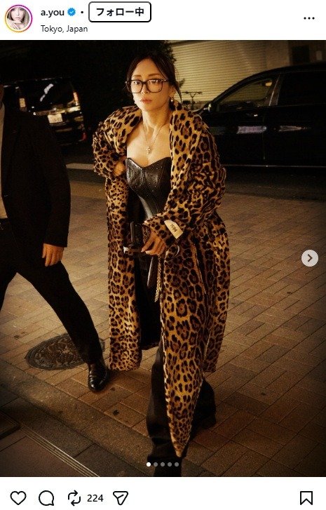 出所：浜崎あゆみのInstagram（＠a.you） 参照日：2026年1月14日