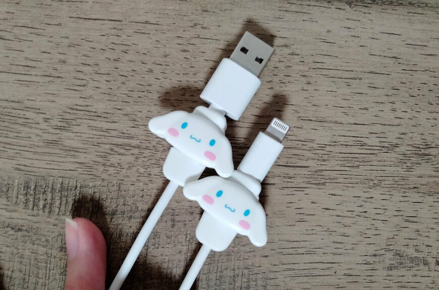 筆者撮影（キャンドゥ、ライトニングケーブル用プロテクトカバー）