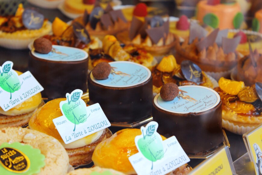 第4話では、コースを締めくくるデザートが話の焦点に…（筆者撮影）