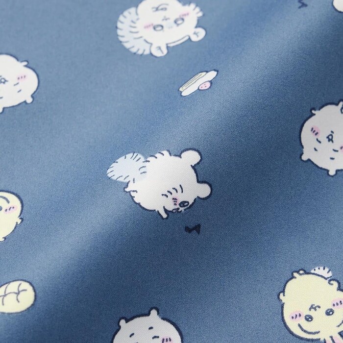 出所：GU公式 ファッション通販サイト サテンパジャマ(長袖&ロングパンツ) Chiikawa