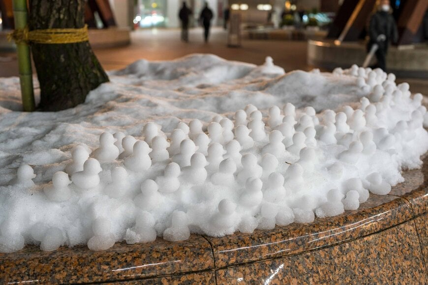 大量発生中の雪だるま