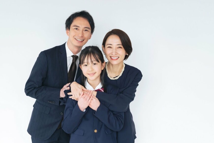 親子の写真