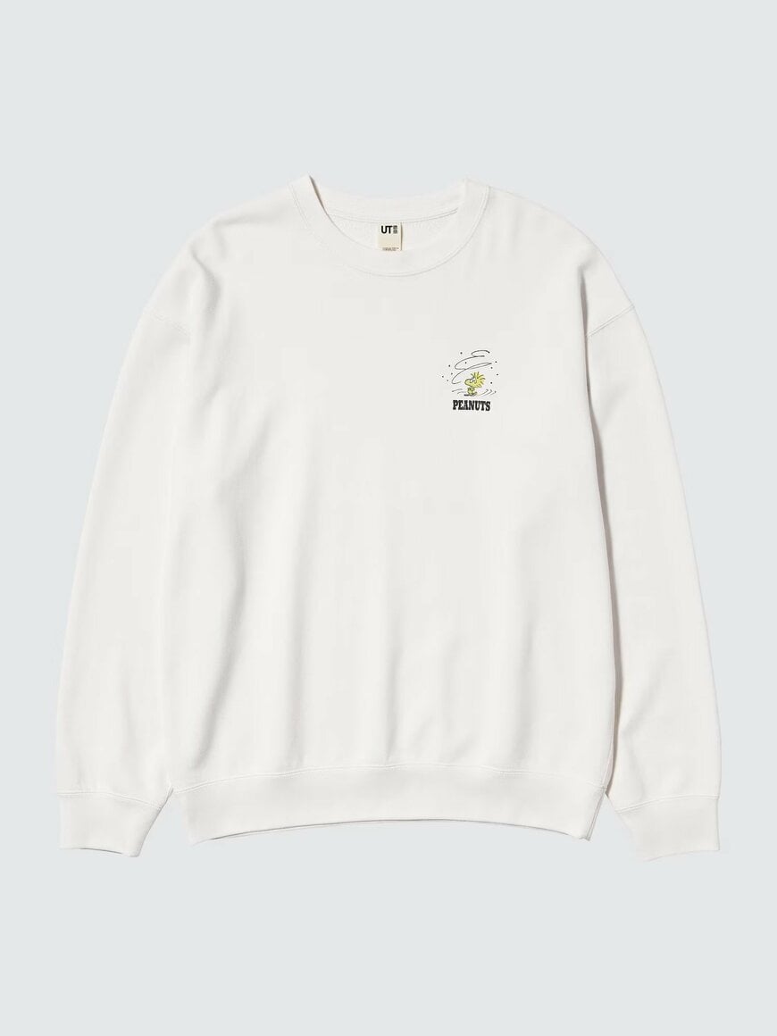 ユニクロ公式 ピーナッツ スウェットシャツ/01 OFF WHITEの画像