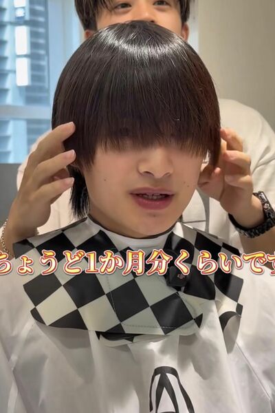 1ヶ月ぶりに来店した男性