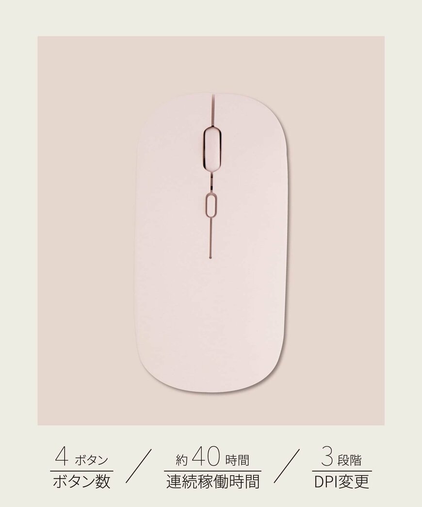出所：3COINS公式　リチャージャブルワイヤレスマウス