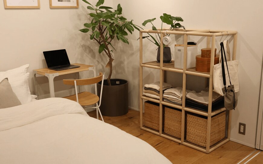 出所：無印良品 紙管ラック　3段×3列