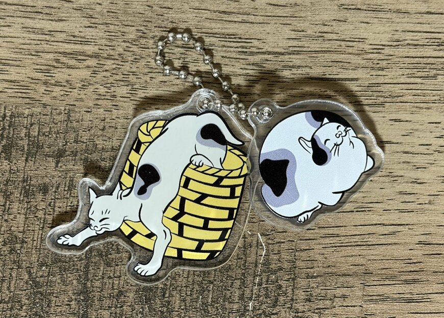 筆者撮影（キャンドゥ、ミニキーホルダー猫柄）