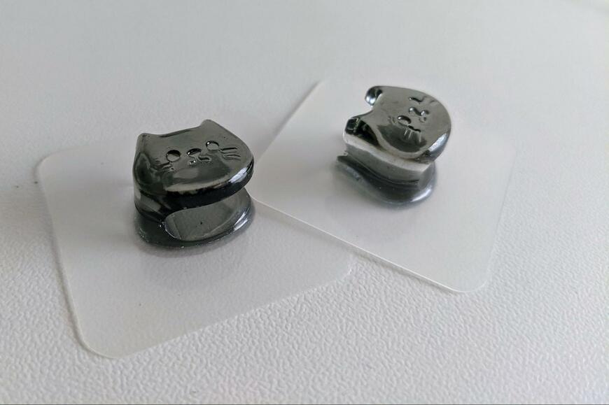 セリア、歯ブラシホルダー ねこ型撮影画像