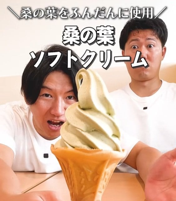 珍しい桑の葉ソフトが食べられる「道の駅かつらぎ」