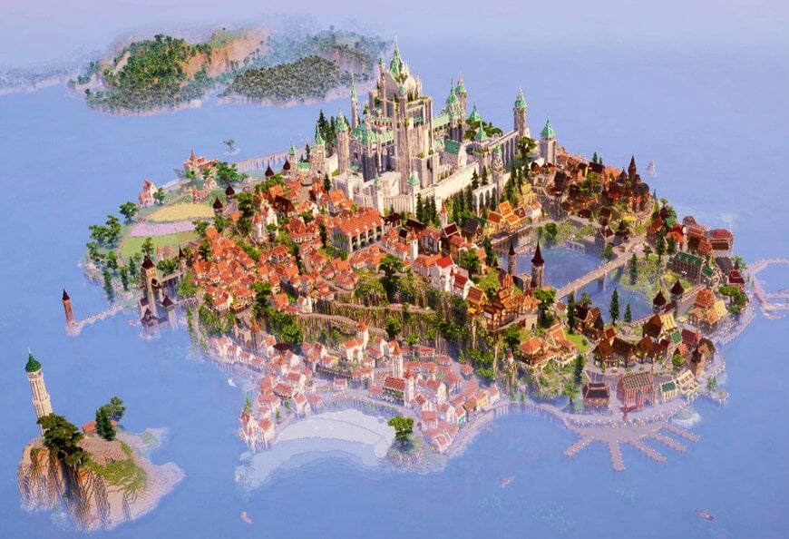 マインクラフトで作っている島