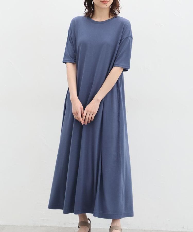 ハニーズ、汗ジミ軽減Aラインワンピ画像