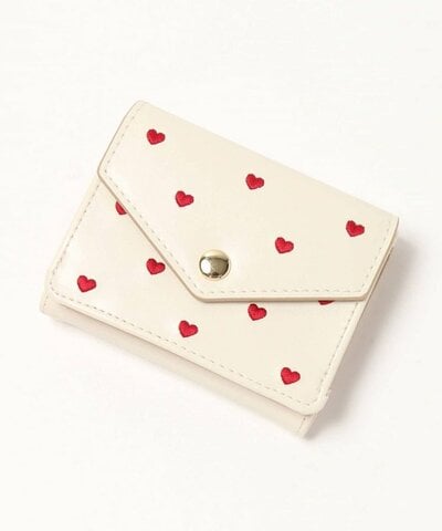 Bleu Bleuet、ハート刺繍ミニウォレット商品画像