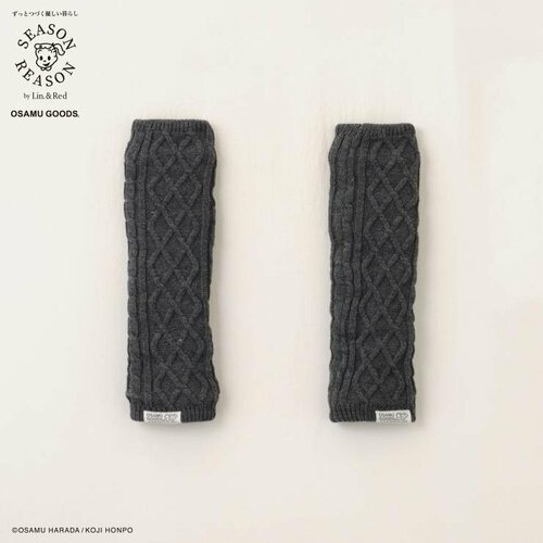 レディース　40cm丈裏ボアレッグウォーマー（SEASON REASON×OSAMU GOODS）